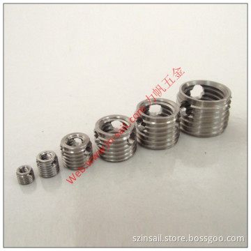 Self-Tapping Threaded Insert with Three Holes